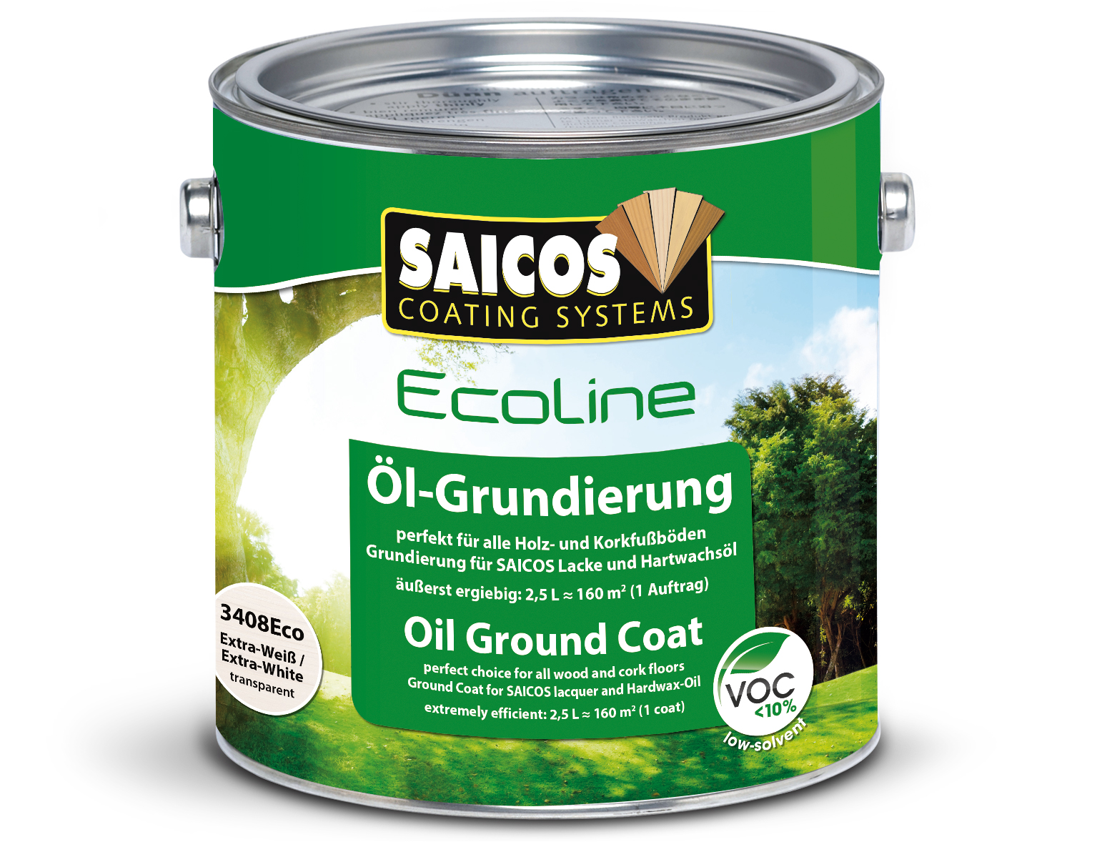 Saicos Ecoline Öl-Grundierung Kastanie transparent