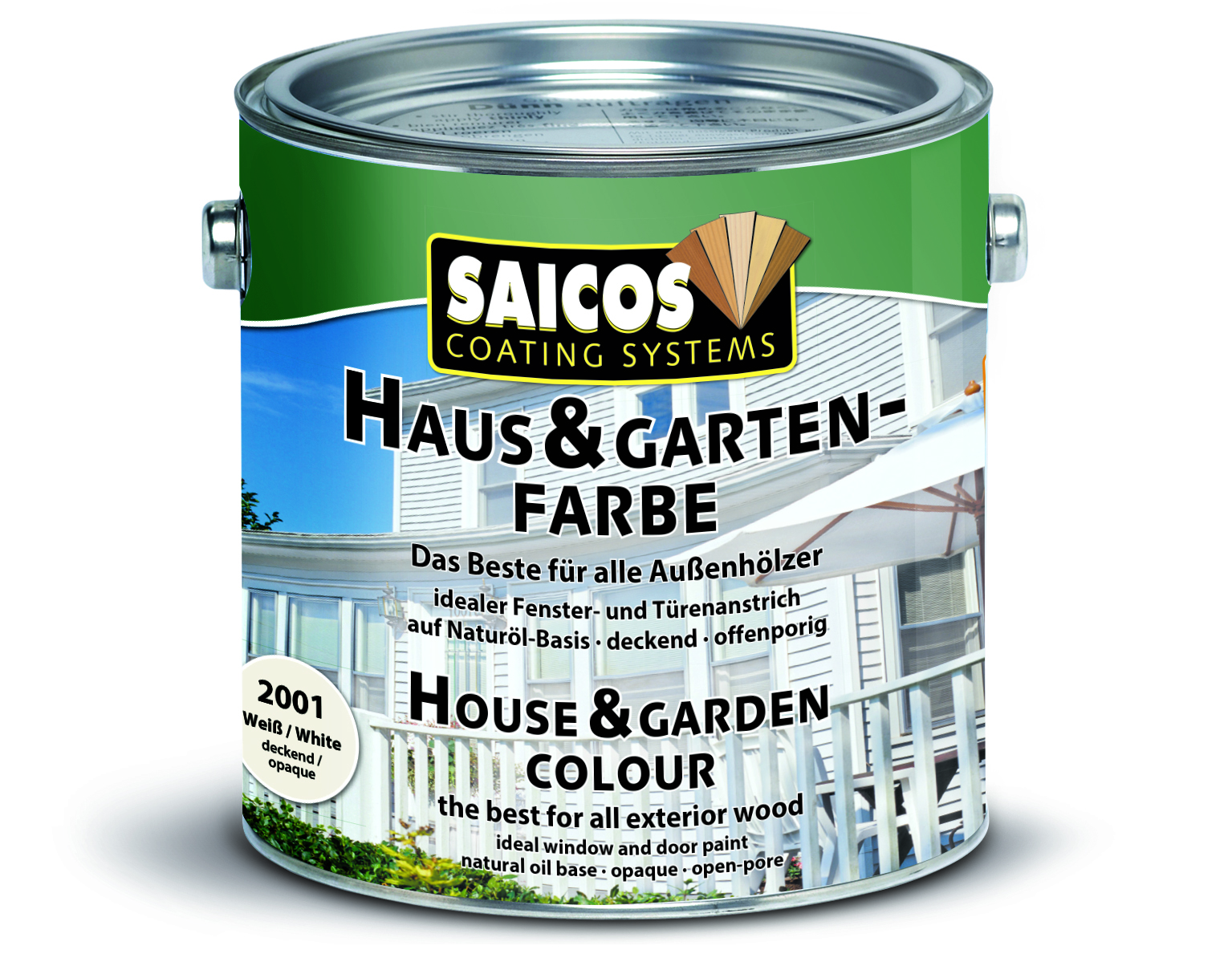 Saicos Haus & Gartenfarbe Graphit 2,5 Liter