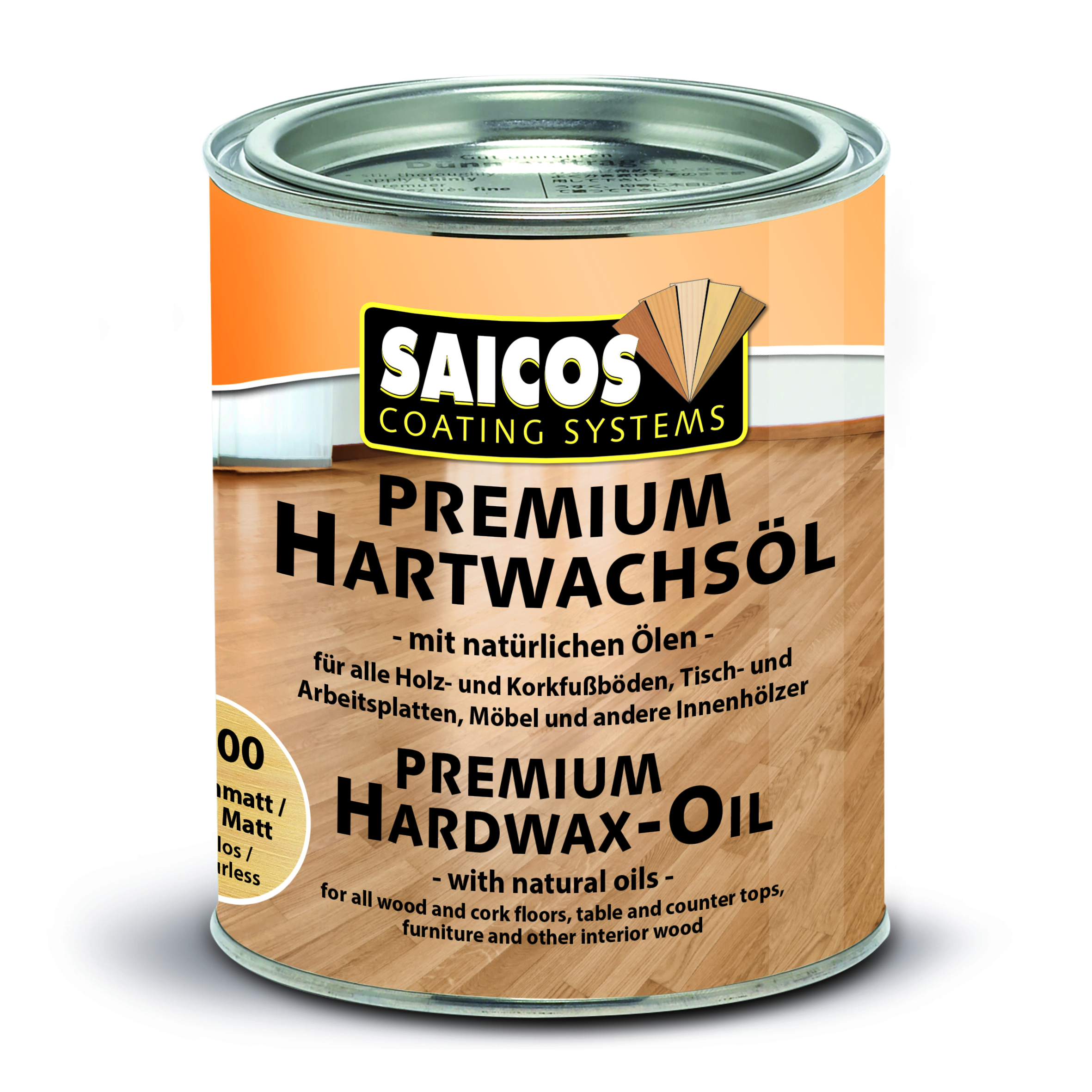Saicos Premium Hartwachsöl Ultramatt Plus farblos