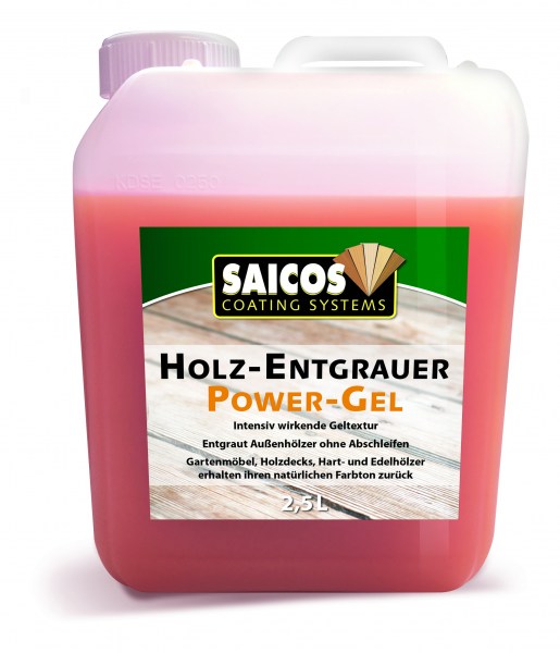 Saicos Holz-Entgrauer Power-Gel, 2,5 Liter