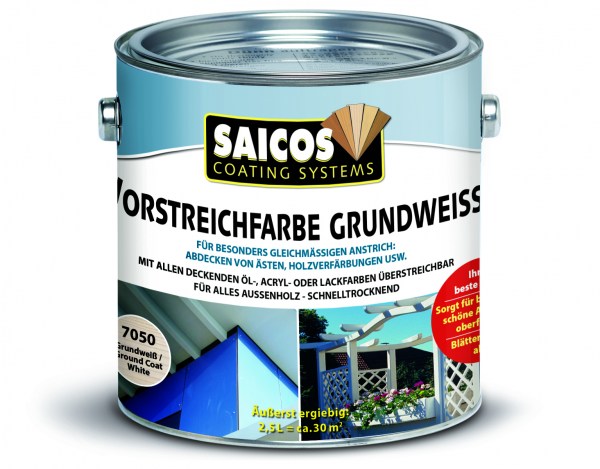 Saicos Vorstreichfarbe Grundweiss, 10,0 Liter